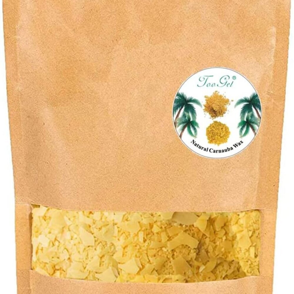 Carnauba Wax Flakes, Natural Multipurpose Wax Bulk for Craft DIY, Candle Making,